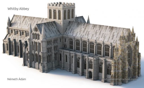 Whitby Abbey virtual reconstruction